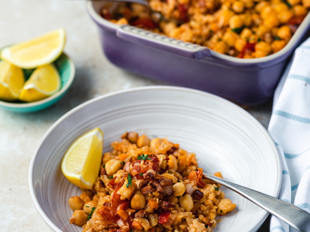 Easy Pancetta Spanish Rice Living North